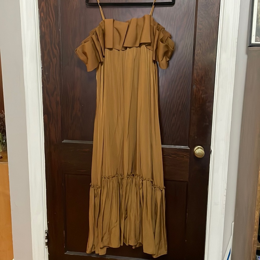 NWT Ruffled Maxi Dress